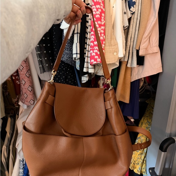 Cuyana Tan Leather Backpack - Picture 5 of 8